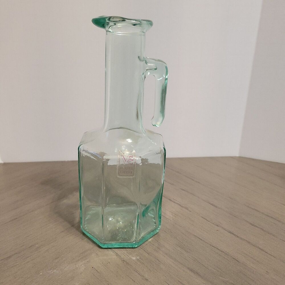 Vintage Vetreria Etrusca Glass Oil Dressing Decanter Made in Italy 250 ML